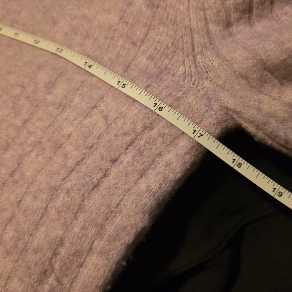 Madewell Bookend Sweater Merino Wool Blend Lilac Purple Crew Neck XS - Picture 6 of 7